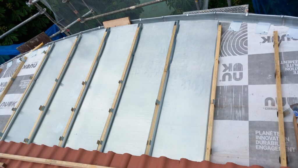 Réalisation en zinc Villefontaine